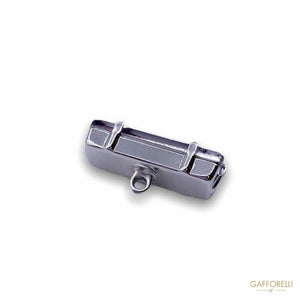 Button In Rhinestones Rectangular A464 - Gafforelli Srl