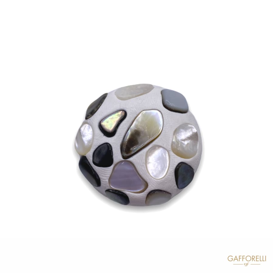 Button Set With Mother-of-pearl Stones G101 - Gafforelli Srl