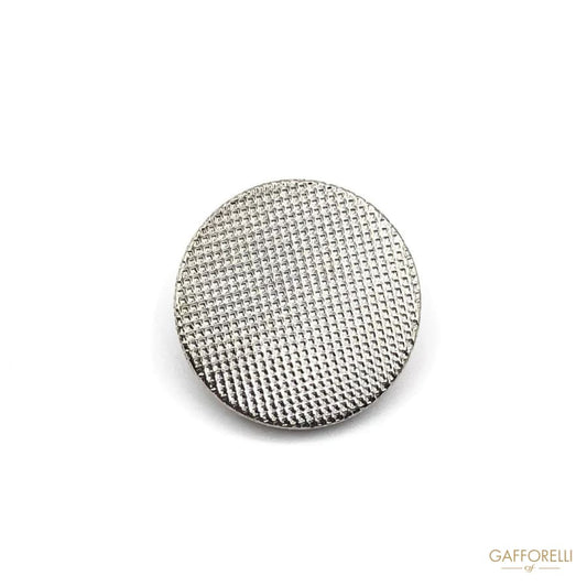 Button with Texture Metal Effect - B103 Gafforelli Srl