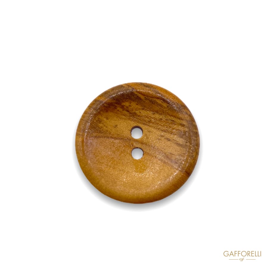 Buttons With Wood Effect And 2 Holes 1126 / Gafforelli Srl