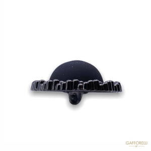 Chanel Style Metal Button B136 - Gafforelli Srl BLACK •