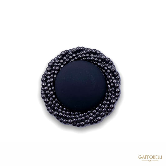 Chanel Style Metal Button B136 - Gafforelli Srl BLACK