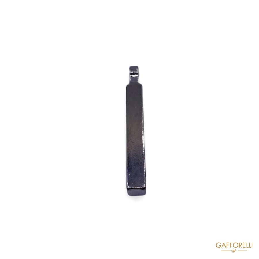 Classic Gunmetal Zip Puller In Rectangular Zamak 0985 -