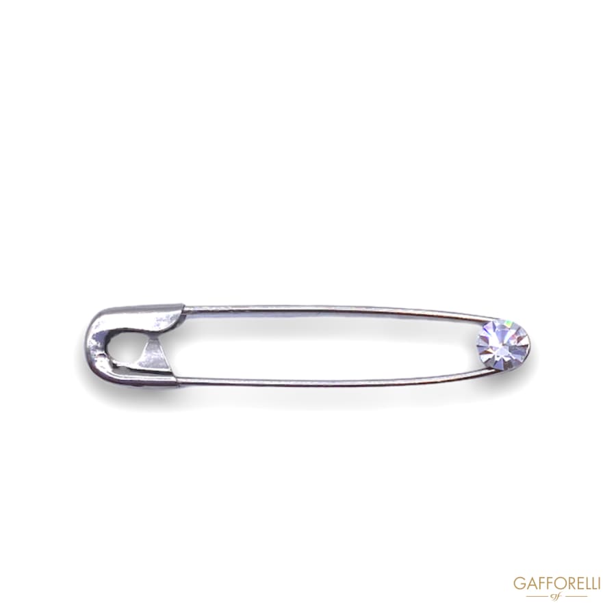 Classic Safety Pins With Swaroski 3622 - Gafforelli Srl