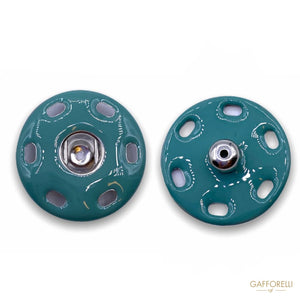 Colored Enameled Snap Button 8080 - Gafforelli Srl LIGHT •