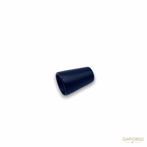 Cone Cord End In Painted Zamak E125 - Gafforelli Srl BLACK •