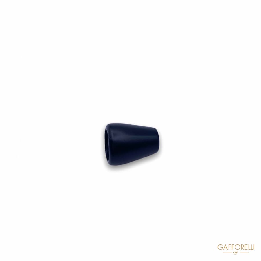 Cone Cord End In Painted Zamak E127 - Gafforelli Srl BLACK •