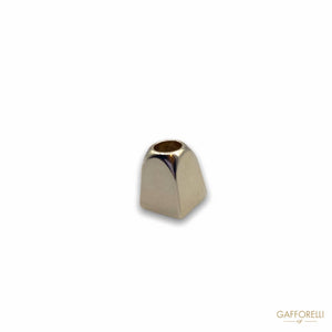 Cone Cord End With Two Gold Holes V226 - Gafforelli Srl