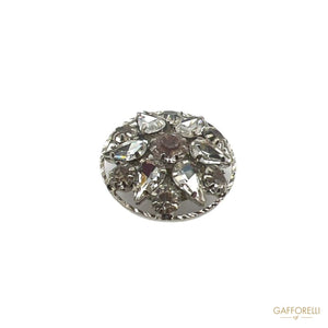 Crystal Rhinestone Button A628 - Gafforelli Srl rhinestone