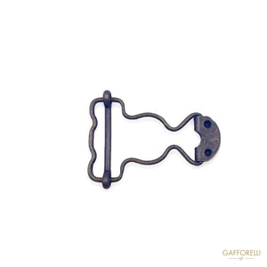 Curved Metal Hook With One Pass 0590 - Gafforelli Srl
