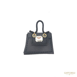 Elegant Bag Brooch With Rhinestone - 1103 Gafforelli Srl
