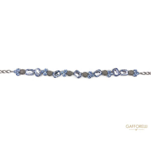 Elegant Belt With Glass And Stones - C219 Gafforelli Srl