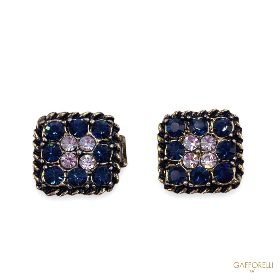Elegant Blue and Crystal Hook A425 - Gafforelli Srl BLU