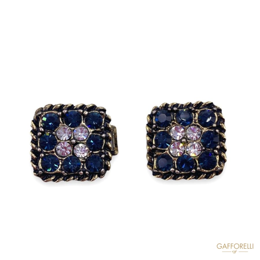 Elegant Blue And Crystal Hook A425 - Gafforelli Srl BLU •