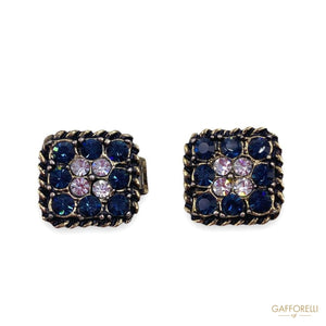 Elegant Blue and Crystal Hook A425 - Gafforelli Srl BLU