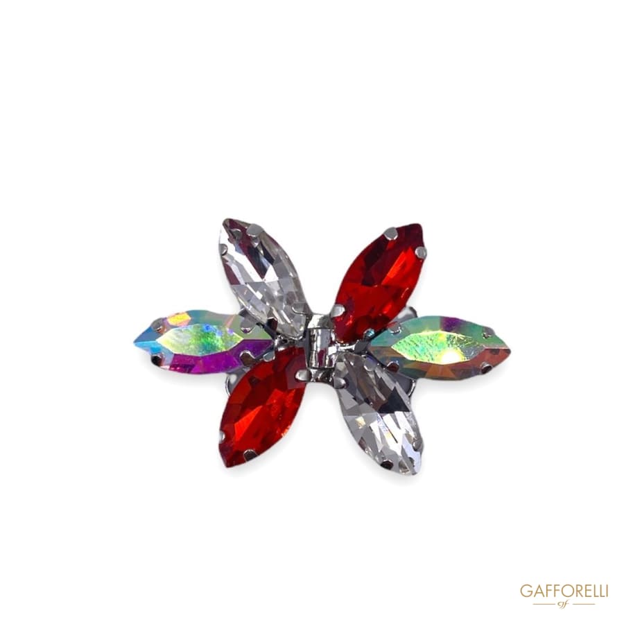 Elegant Hook with Colored Swarovski Stones A315