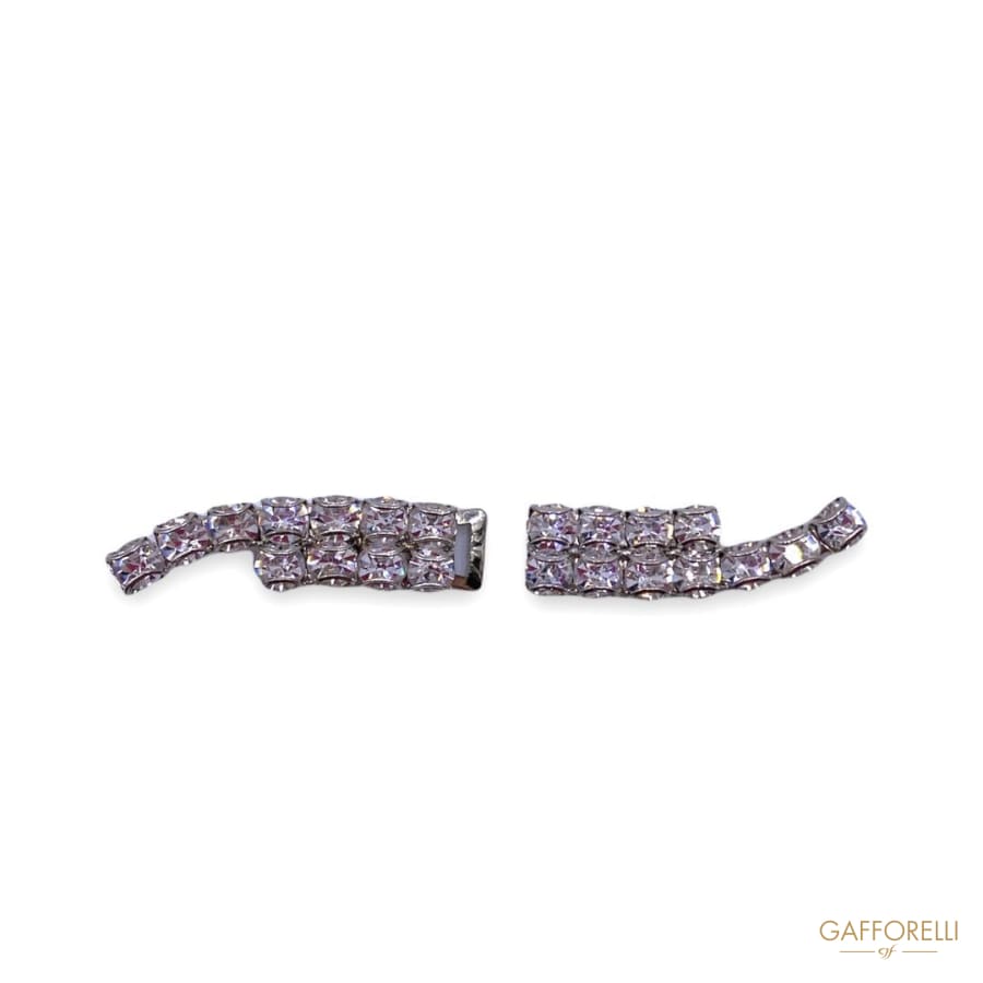 Elegant Hook in Wavy Swzrovaki Crystal 5208 - Gafforelli