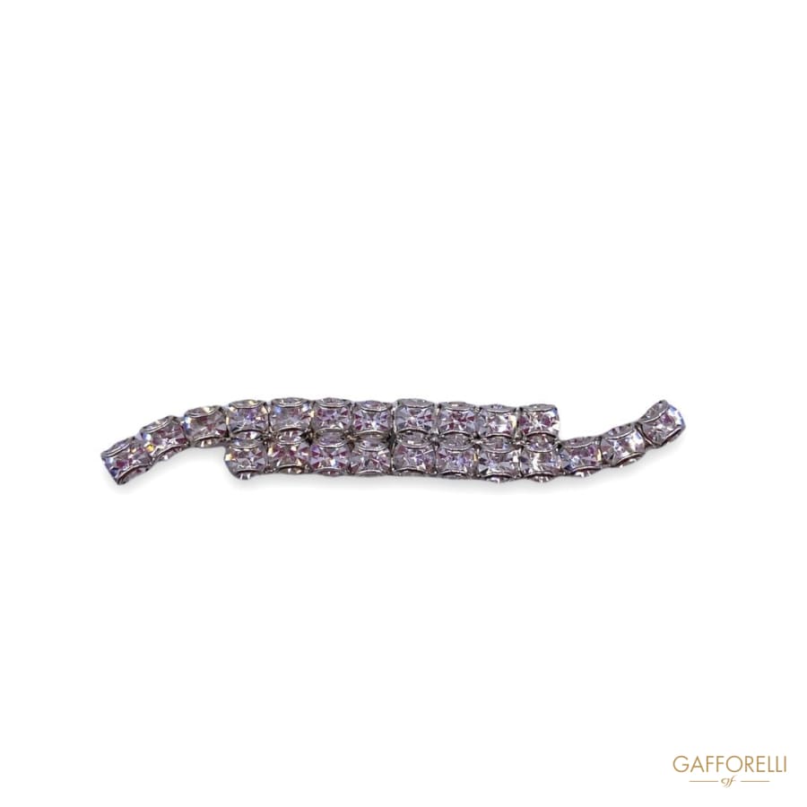 Elegant Hook in Wavy Swzrovaki Crystal 5208 - Gafforelli