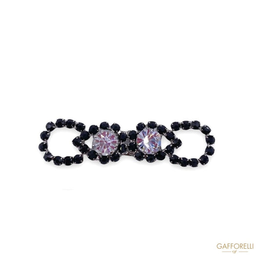 Elegant Hook with Swarovski Crystal and Black A514