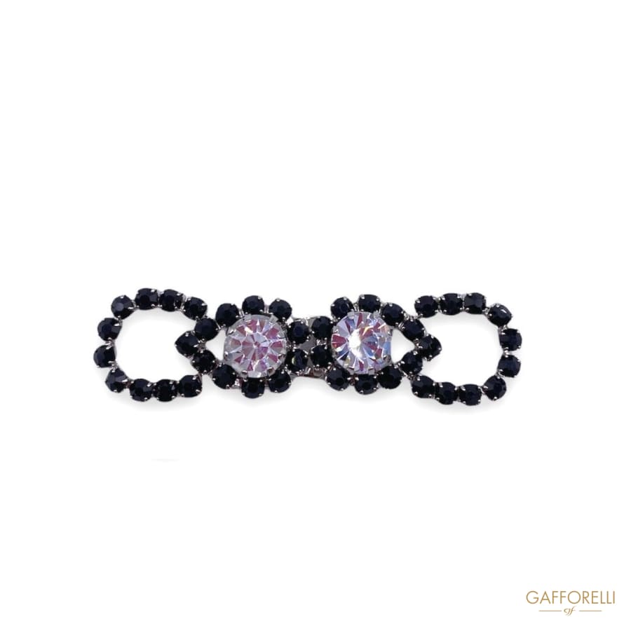 Elegant Hook with Swarovski Crystal and Black A514