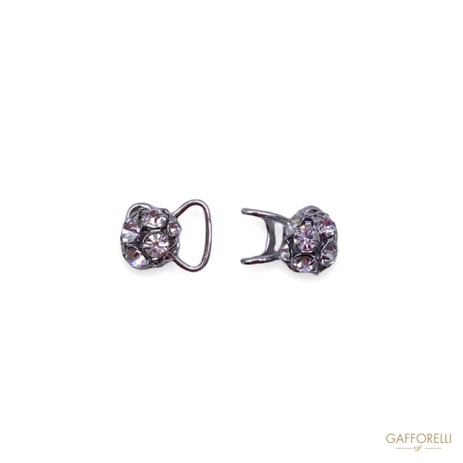Elegant Metal Hook with Balls Filled Crystallized Swarovski
