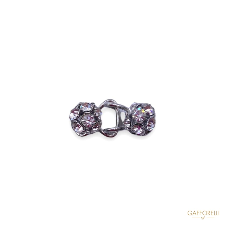 Elegant Metal Hook with Balls Filled Crystallized Swarovski
