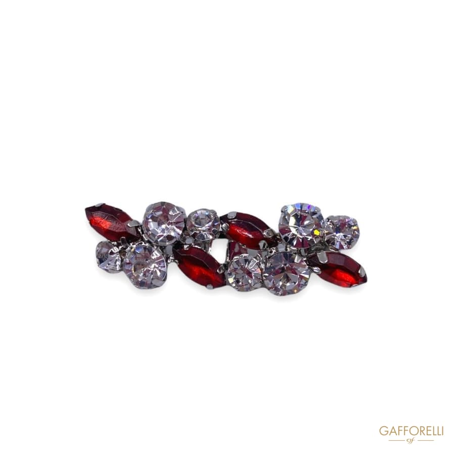 Elegant Metal Hook with Stones A350 - Gafforelli Srl BLACK