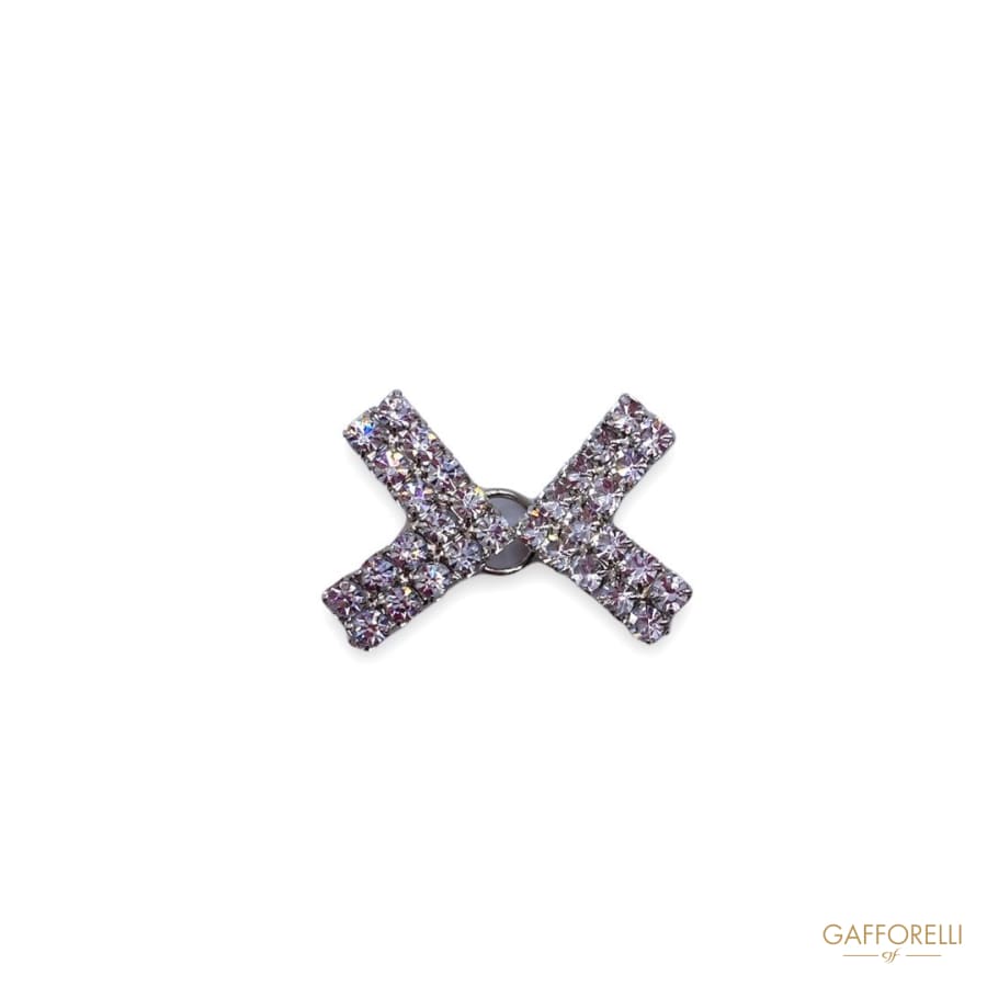 Elegant Metal Hook with Swarovski Crystal 5207 - Gafforelli