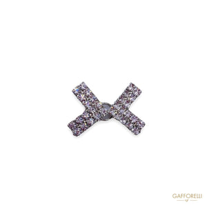 Elegant Metal Hook with Swarovski Crystal 5207 - Gafforelli