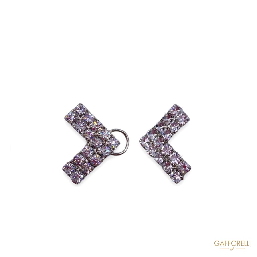Elegant Metal Hook with Swarovski Crystal 5207 - Gafforelli