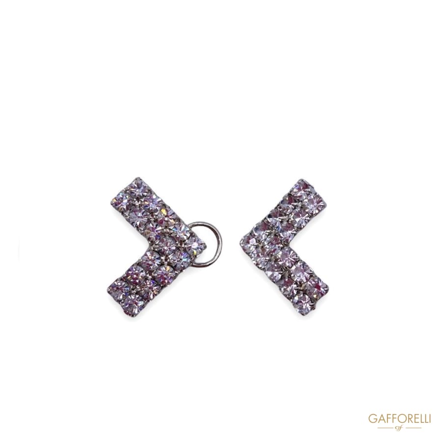 Elegant Metal Hook With Swarovski Crystal 5207 - Gafforelli