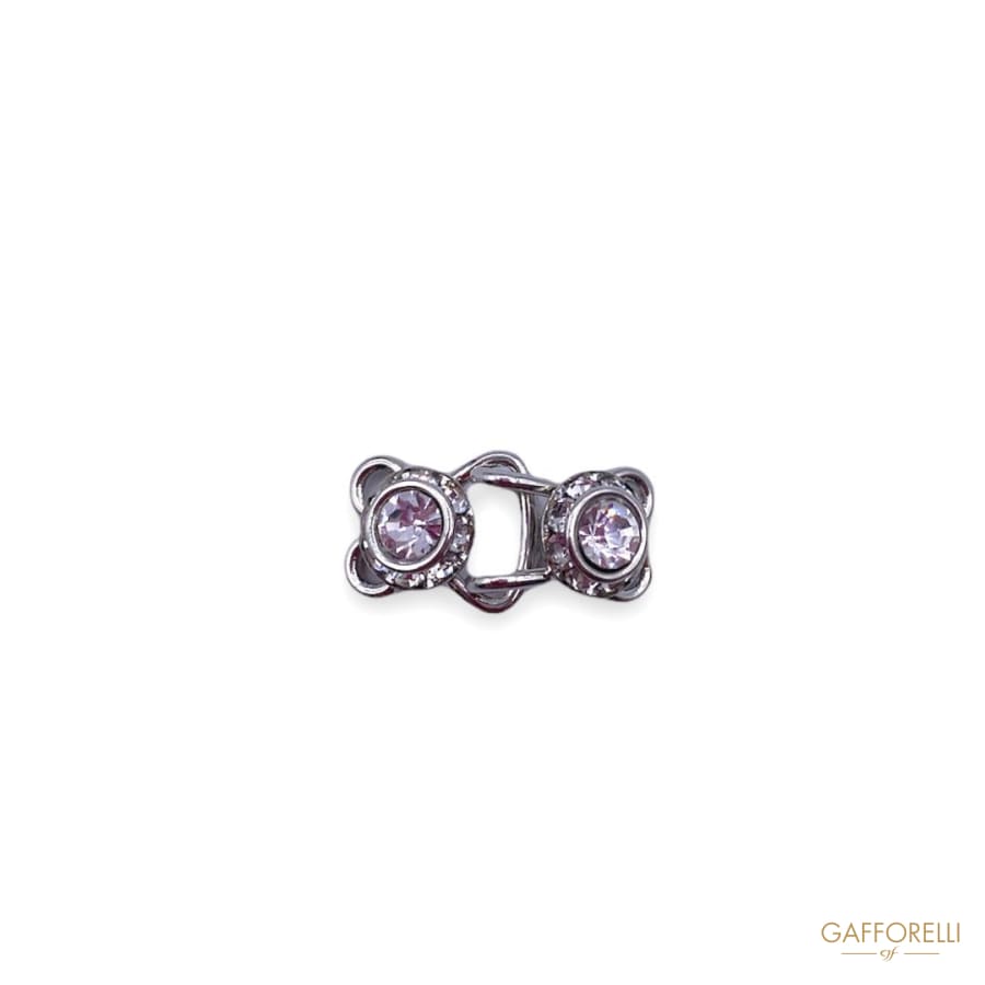 Elegant Metal Hook With Swarovski Crystal A510 - Gafforelli