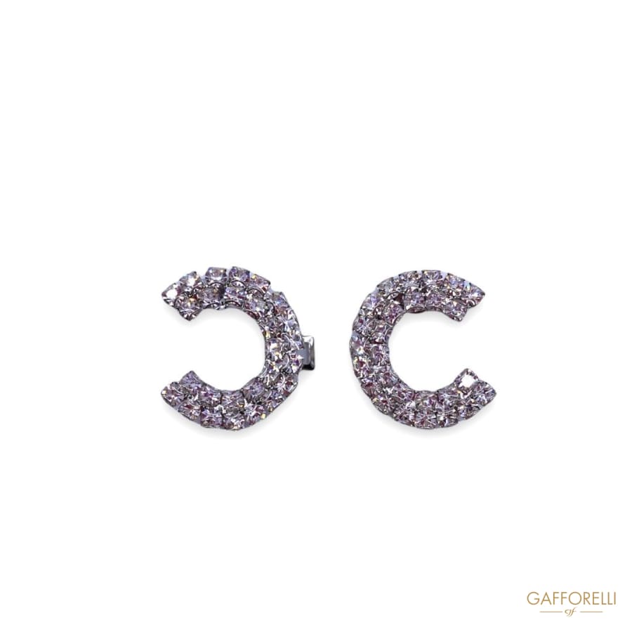 Elegant Metal Hook with Swarovski Crystal Chanel Similitude