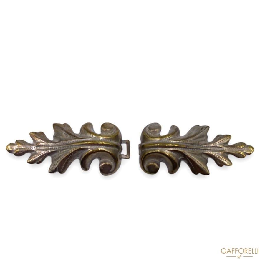 Empire Style Leaf Shaped Metal Hook E147 - Gafforelli Srl