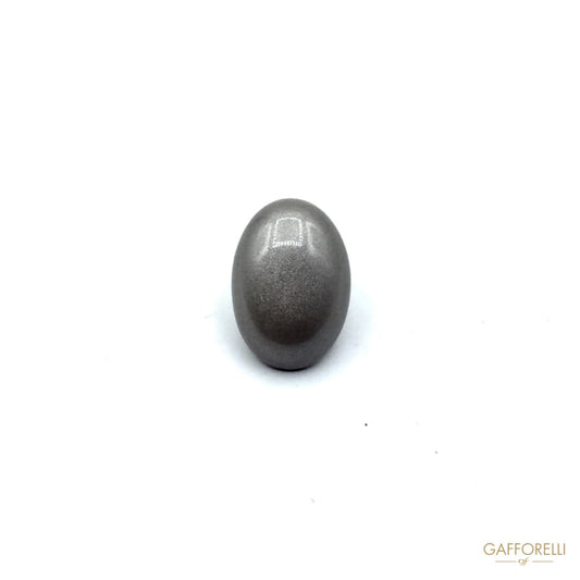 Enameled Oval Buttons with Glitters - Art. 6201 polyester