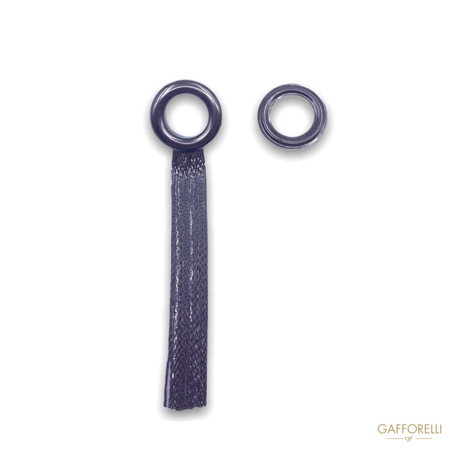 Eyelet with Pendant Chain E143 - Gafforelli Srl BRASS