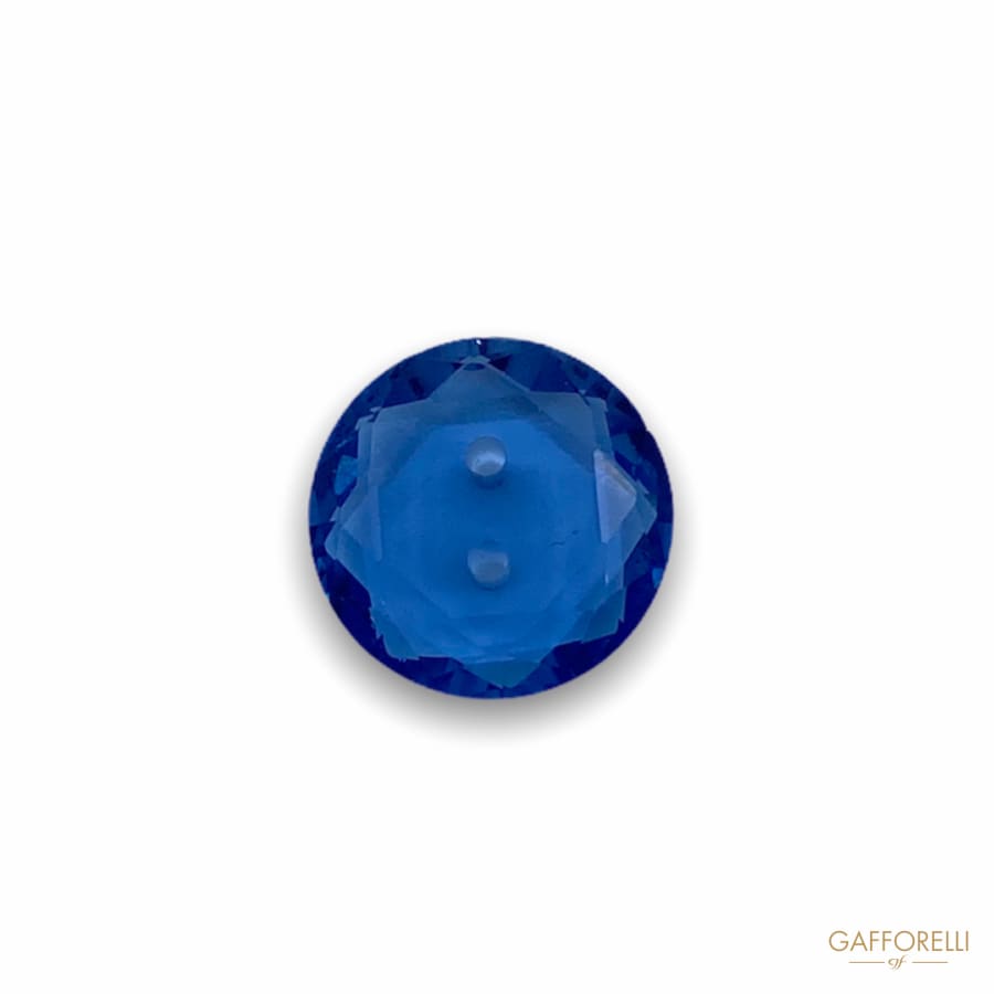 Faceted Buttons in Glass with 2 Holes - Art. 5285 shirt