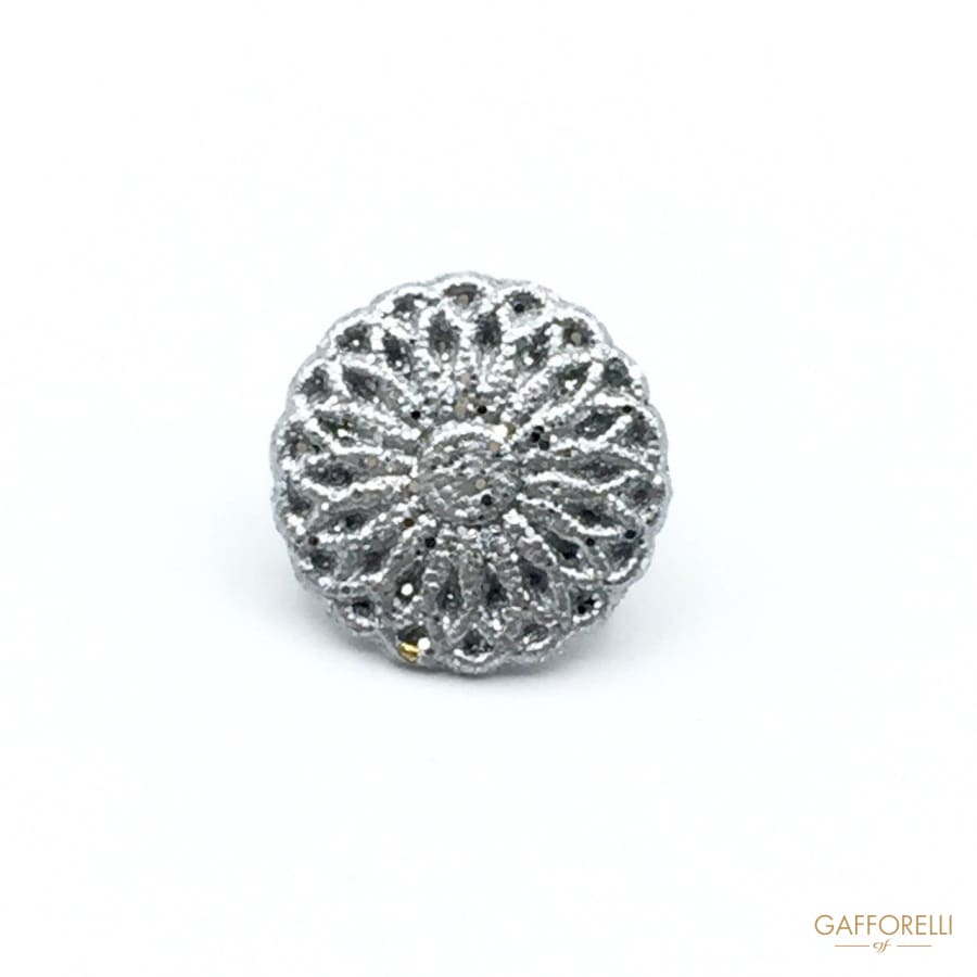 Filigrane Buttons with Glitters Created for Fancy Clothes
