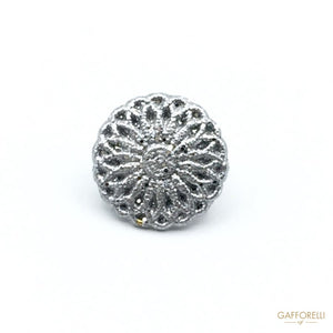 Filigrane Buttons with Glitters Created for Fancy Clothes