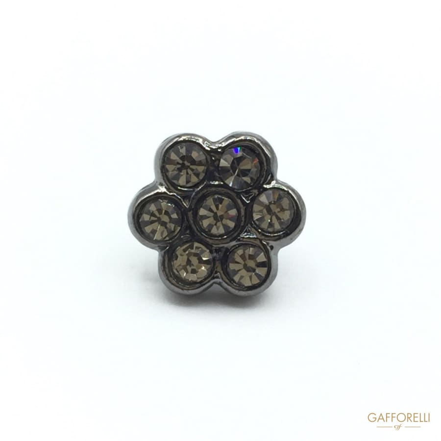 Flower Buttons with Rhinestones- Art. 3143 shirt rhinestone