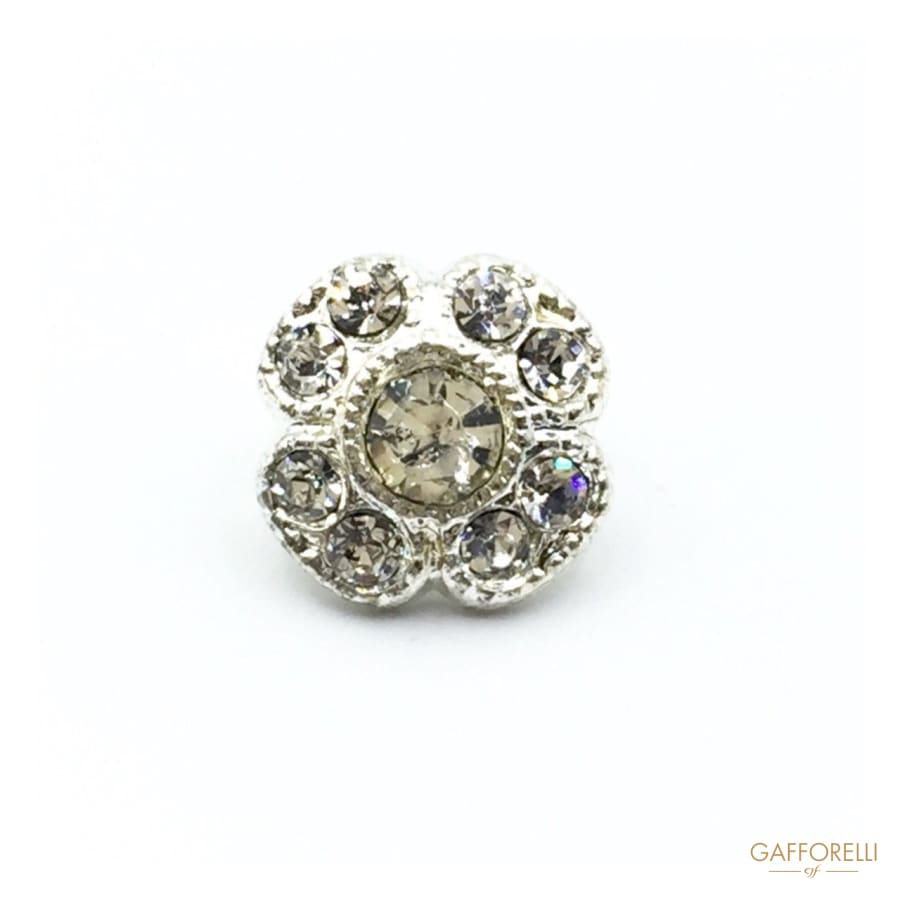 Flower Buttons with Rhinestones - Art. 5197 shirt rhinestone
