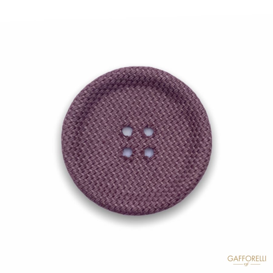 Four-hole Button In Colored Fabric H293 - Gafforelli Srl