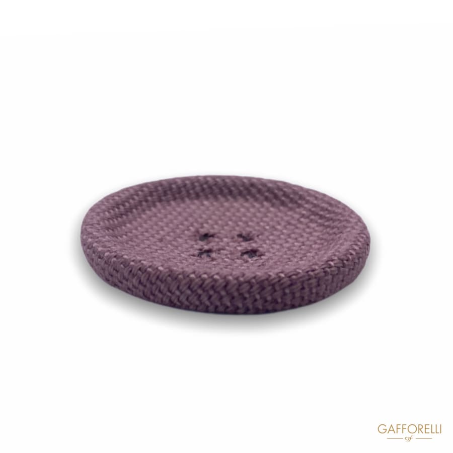 Four-hole Button In Colored Fabric H293 - Gafforelli Srl