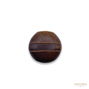 Genuine Vintage Leather Buttons 1613 - Gafforelli Srl BROWN