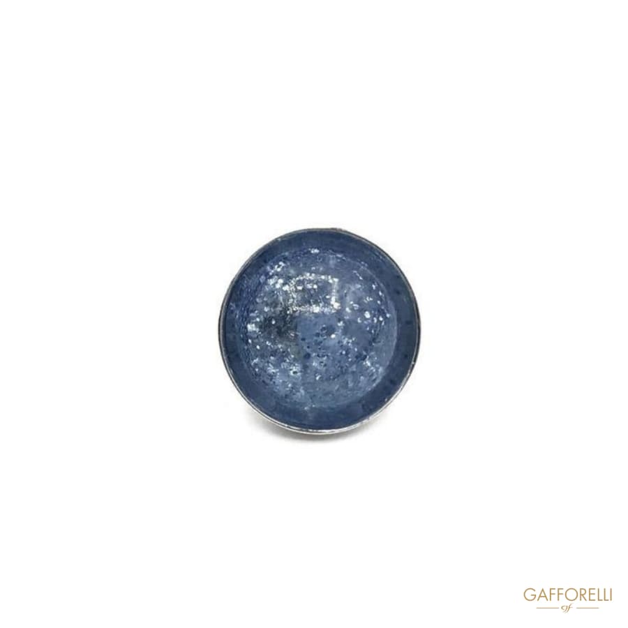 Glitter Polyester Button with Metal Base - Art. D206
