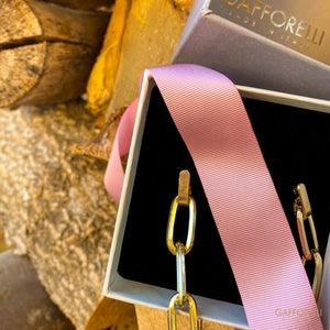 Gold-colored Chain Earrings with Hook Gold 02 - Gafforelli