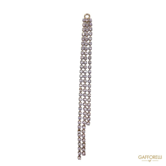 Golden Tassel with Strass A443 - Gafforelli Srl tassels