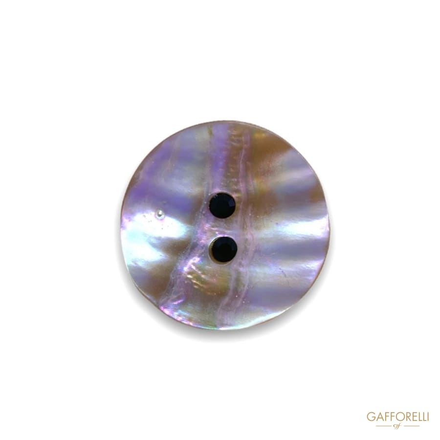 Goldfish Colored Mother-of-pearl Button With Central