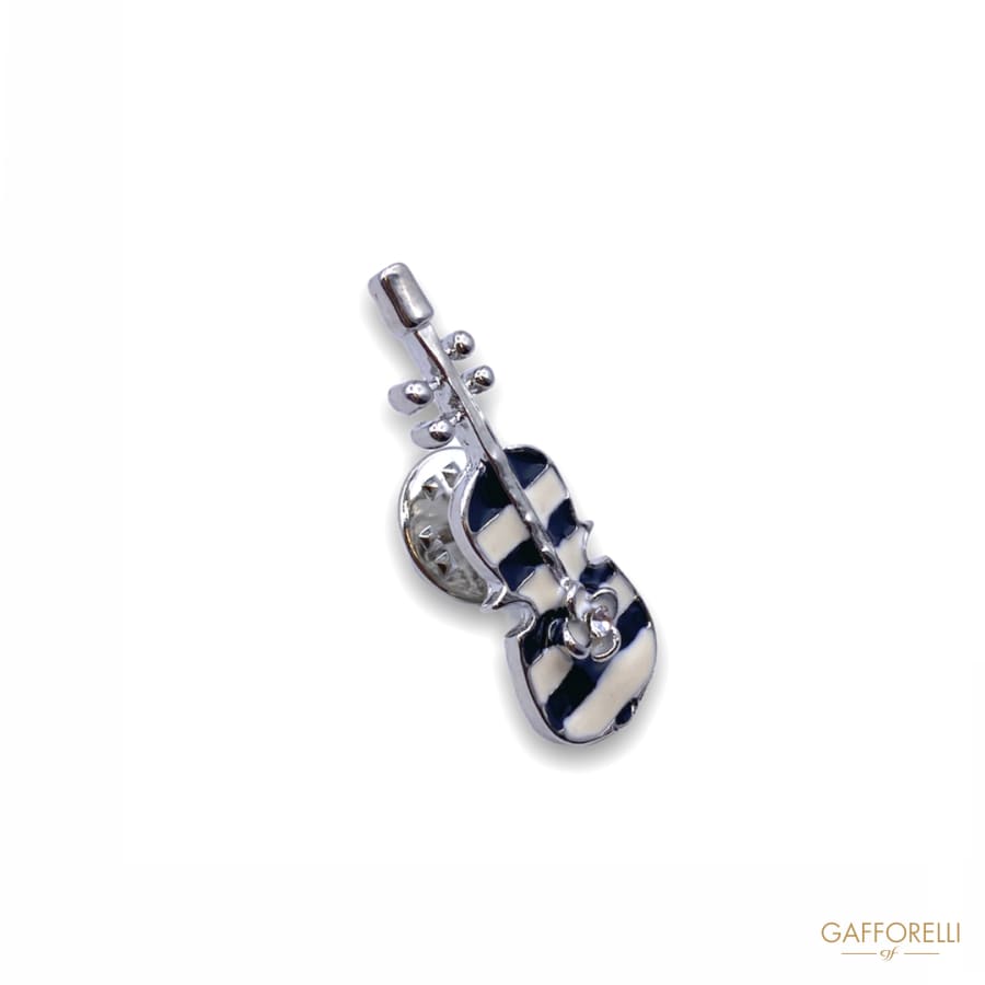Guitar Pins With Metal Base And Butterfly Closure E156 d -