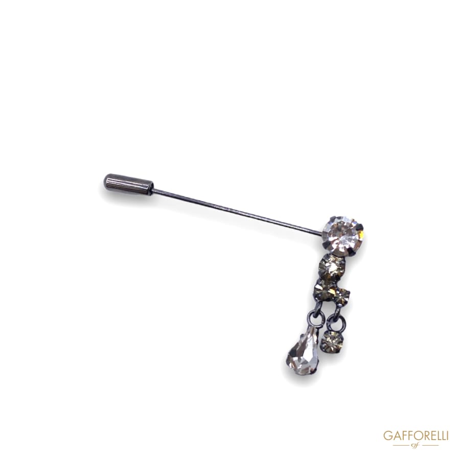 Hanging Rhinestone Ferrules Pins A198 - Gafforelli Srl BLU •